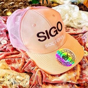 It is pink and fits any size.